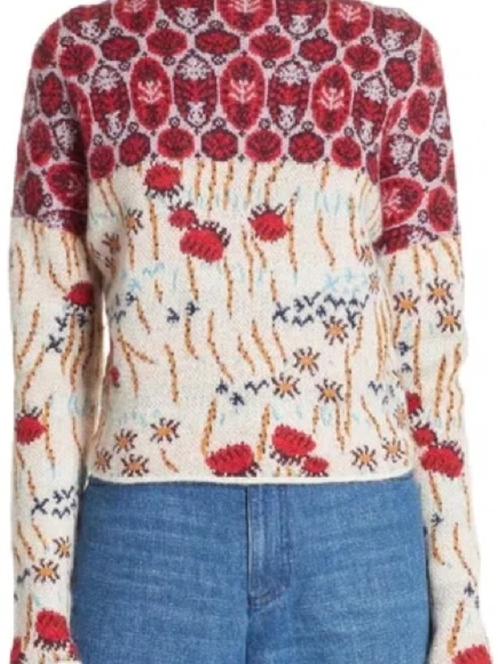 Rachel Comey Adieu Jacquard Alpaca Sweater — As Seen in 2026 TV Show - Picture 10 of 11